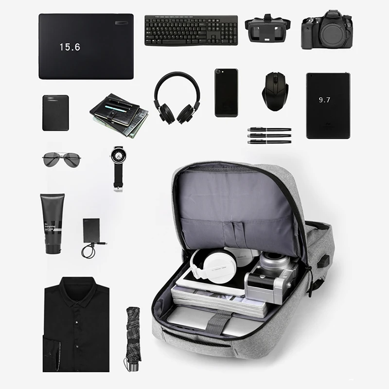 

2022 Men's Backpack Multifunctional Waterproof Bags For Male Business Laptop Backpack USB Charging Bagpack Nylon Casual Rucksack