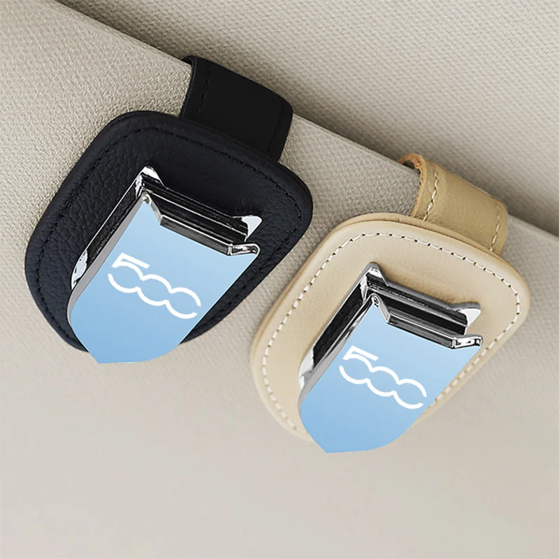 

Car Glasses Case Storage Ticket Card Clip Eyeglass Sunglasses Holder for Fiat 500 Tipo Grande Punto Ducato Bravo Palio Panda