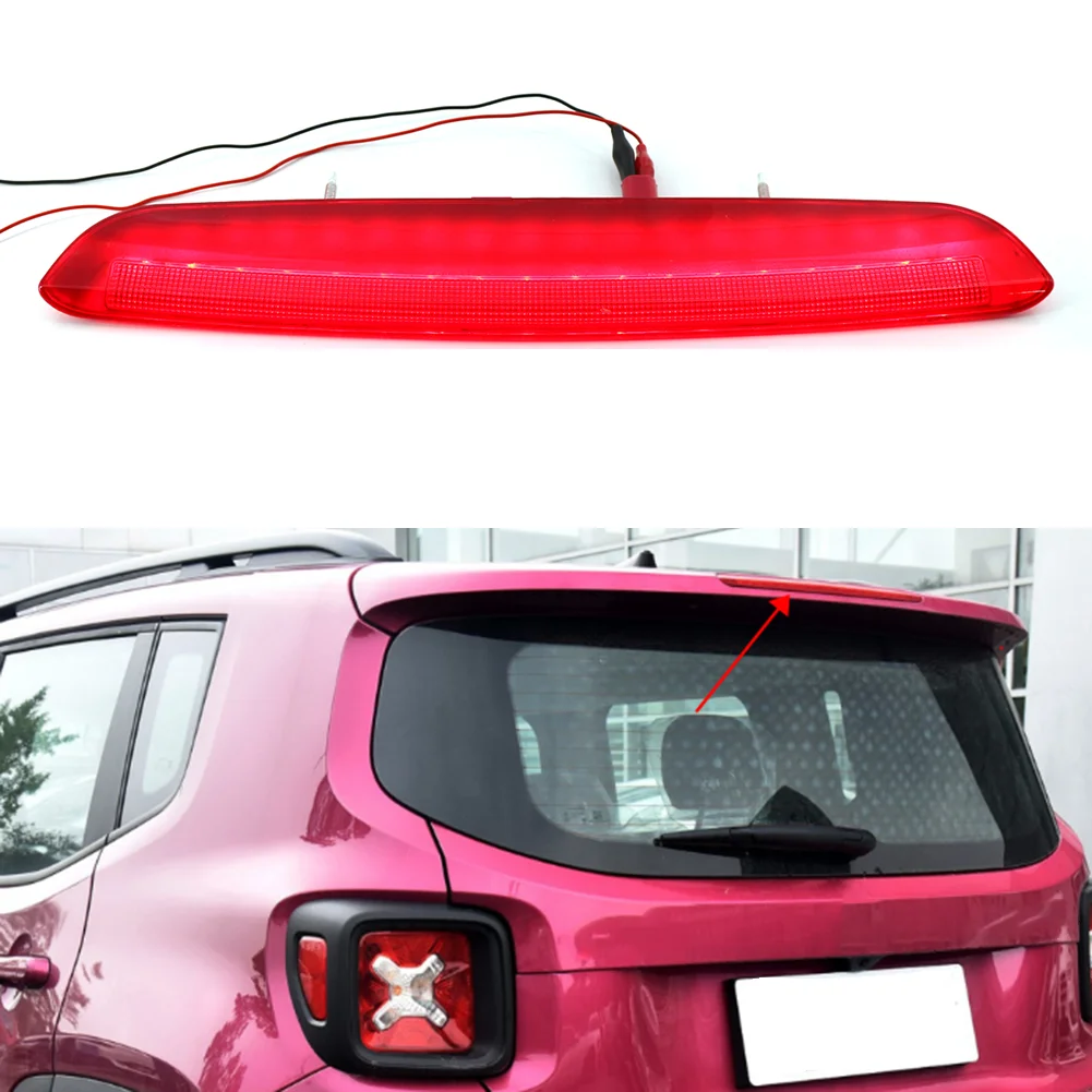 

Стоп-светильник задний светодиодный, 50000 часов работы, водонепроницаемый, красный, для Jeep Renegade 2015-2020