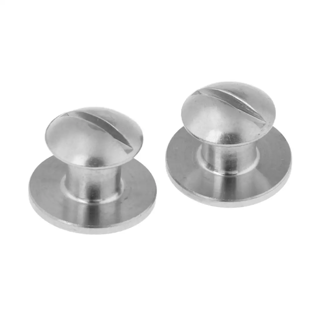 

2pcs Lightweight Scuba Diving Dive Backplate Replacement Book Screws Hardwar Backplate Pad Screws Water Sports Equipment