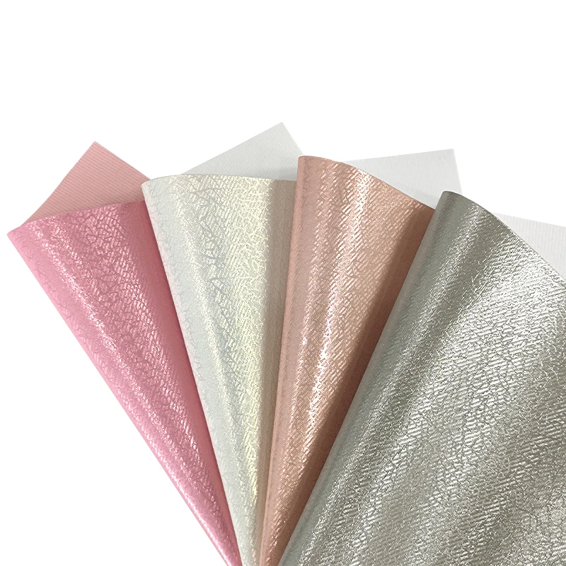 

30*135CM Synthetic Leather Fabric Sheets, Texture Metallic Faux Leather Fabric, PU Leather For Making Bows DIY Handmade
