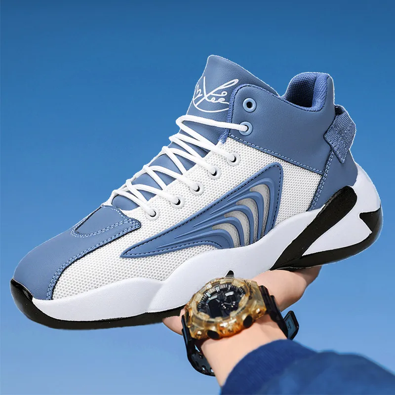 

2022 Fashion Shoes Men Sneakers High Top Basketball Shoes Men Retro Breathable Leather Sports Shoes Male Trainers Zapatos Hombre