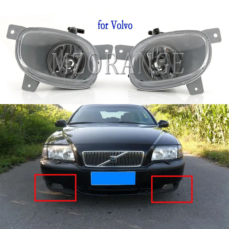 For Volvo S80 Fog Lights MK 1999-2006 Headlights Front Bumper Fog Lamps Foglights Accessories parts no bulb car-styling 8620225