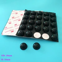 8pcs16pcs black self adhesive silicone rubber feet pads 18mm10mm 3m glue soft anti slip bumpers shockproof shock absorber