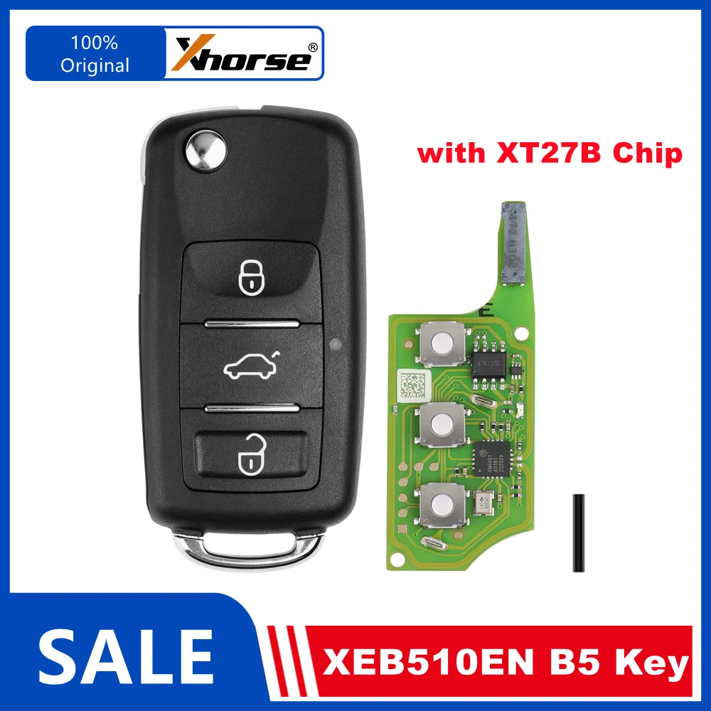 

XHORSE XEB510EN B5 Super Remote Control Key Programming Tool Для Volkswagen С Чипом XT27B, Совместимый С VVDI2 Key Instrument