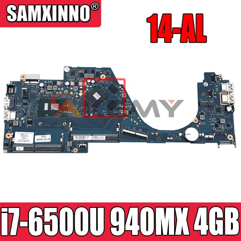 

Для ноутбука HP Pavilion 14-AL, ноутбук motehrboard 855836-601, 855836-501, 855836-001, 940MX, 4 Гб фонаря, DAG31AMB6D0