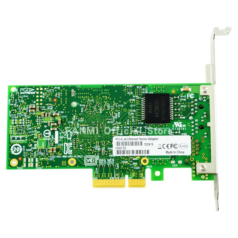 FANMI I350-T2 PCI-E x4 сервер RJ45 с двумя портами Gigabit Ethernet для Intel i350AM2 1G сетевая карта -