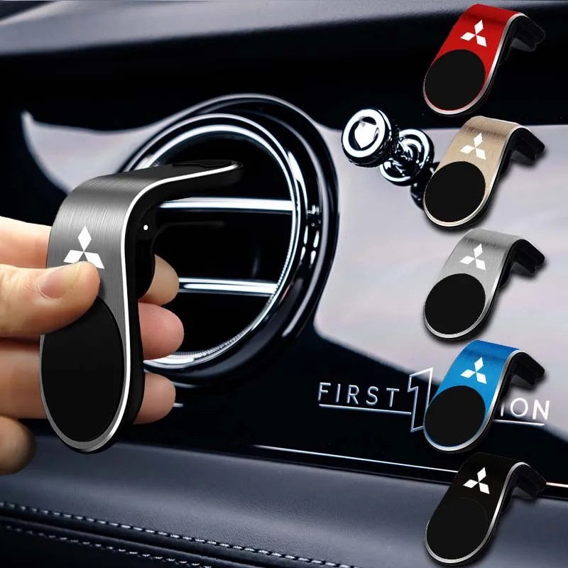 

Car Magnetic L Shape Phone Holder Mobile Mount Smartphone Support Stand for Mitsubishi Ralliart Lancer 9 10 Asx Outlander Pajero