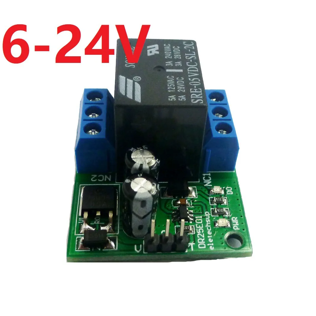 Фото Триггерная защелка DPDT, релейный модуль DC5V/6-24V 3-5A, бистабильный самоблокирующийся переключатель, триггерная плата с низким импульсом для светодиодного двигателя, умный дом №5