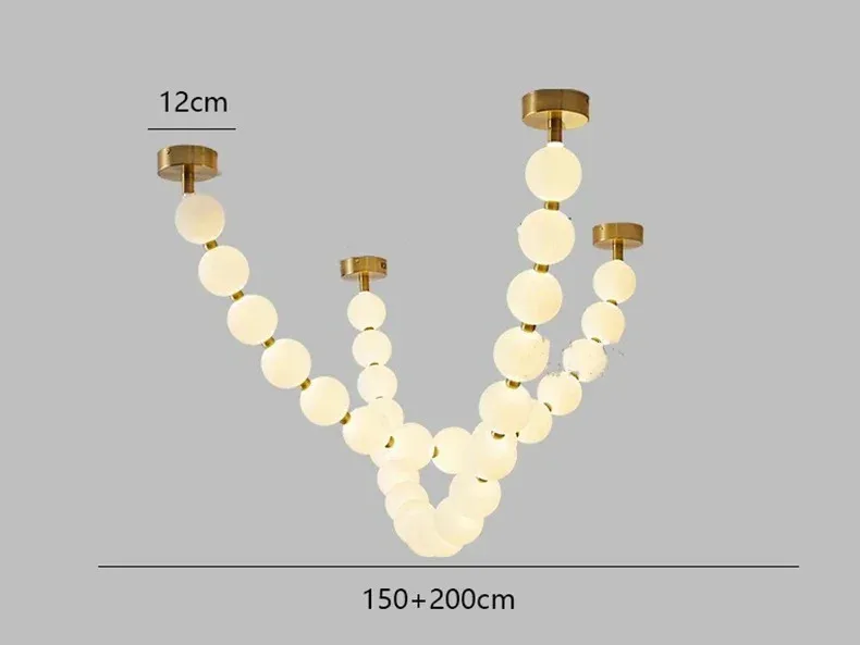 

Светодиодные подвесные светильники с скандинавскими бусинами для гостиной, столовой, офисных столов, дизайнерская люстра для спальни, домашний декор, люстры, светильники