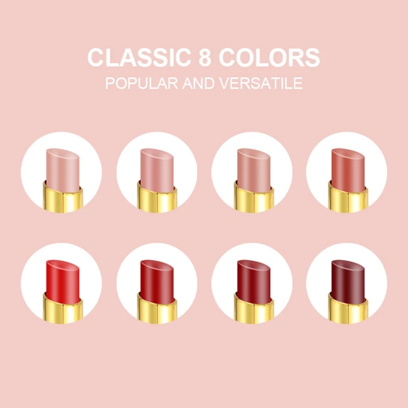 

2 in 1 Lipstick Lip Stain Matte Lipstick + Lip Liner Pens,Waterproof Lips Makeup