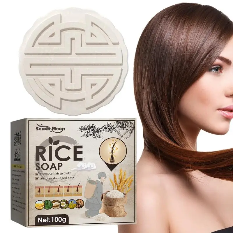 

Rice Shampoo Bars For Hair Growth Handcrafted With Longsheng Rice Water Natural Ingredients Dry Hair All-Natural Shampoo Bar
