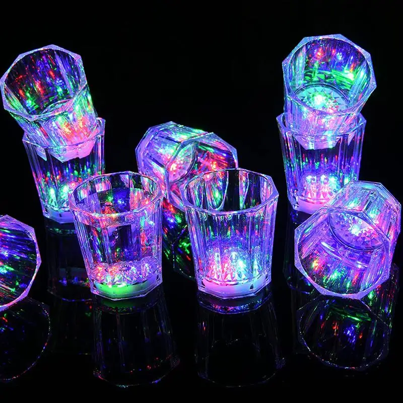 1/12pcs Light Up Cup Glow In The Dark Cup Adult Party Favor Shot Glasses Bar party decorative drinkware