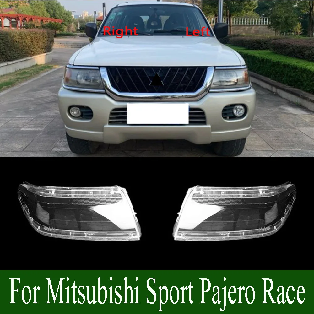 

For Mitsubishi Sport Pajero Race Lampshade Headlamp Shell Lampmask Headlight Cover Transparent Shade Lens Plexiglass