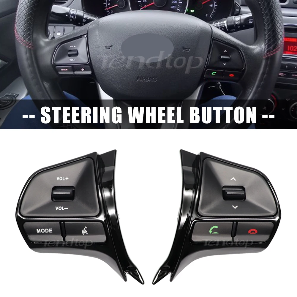 

CAR Steering Wheel Button Switch For KIA K2 RIO K2 2011 2012 2013 2014 Phone Bluetooth Audio Phone Volume Control SUPERB