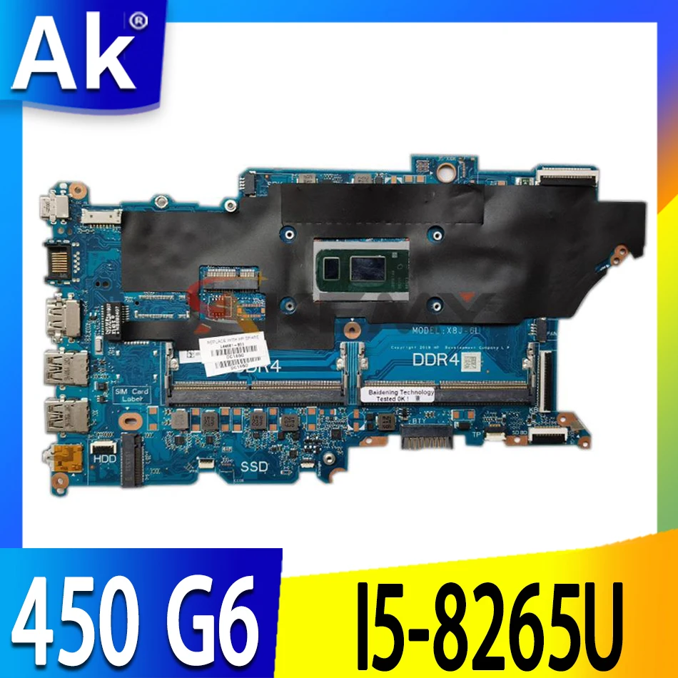

For HP ProBook X8J-6L 440 G6 450 G6 Laptop motherboard With i5-8265U CPU DDR4 DAX8JMB16E0 100% Fully Tested