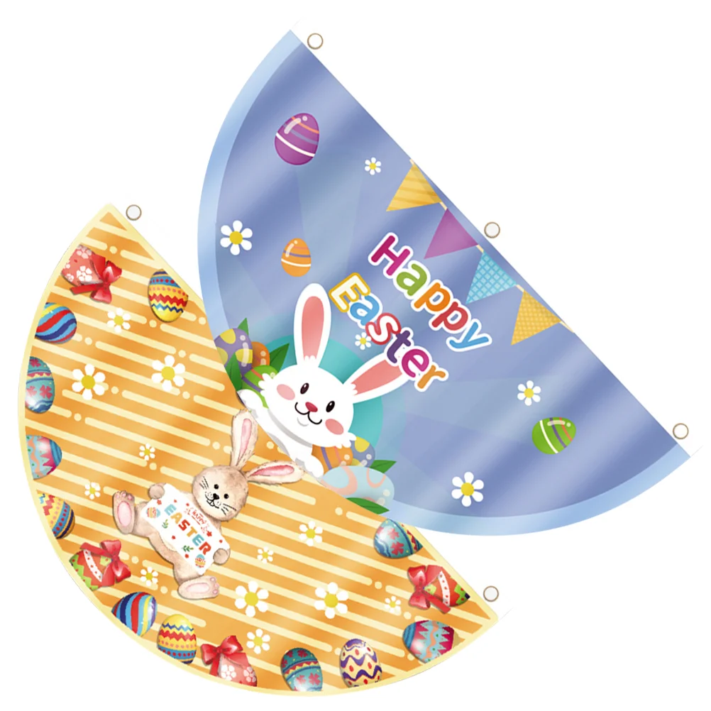 

Easter Flag Fan Banner Flags Garden Bunting Yard Spring Navy Us Happy Outside Outdoorbunny Decoration Half Welcome Decorative