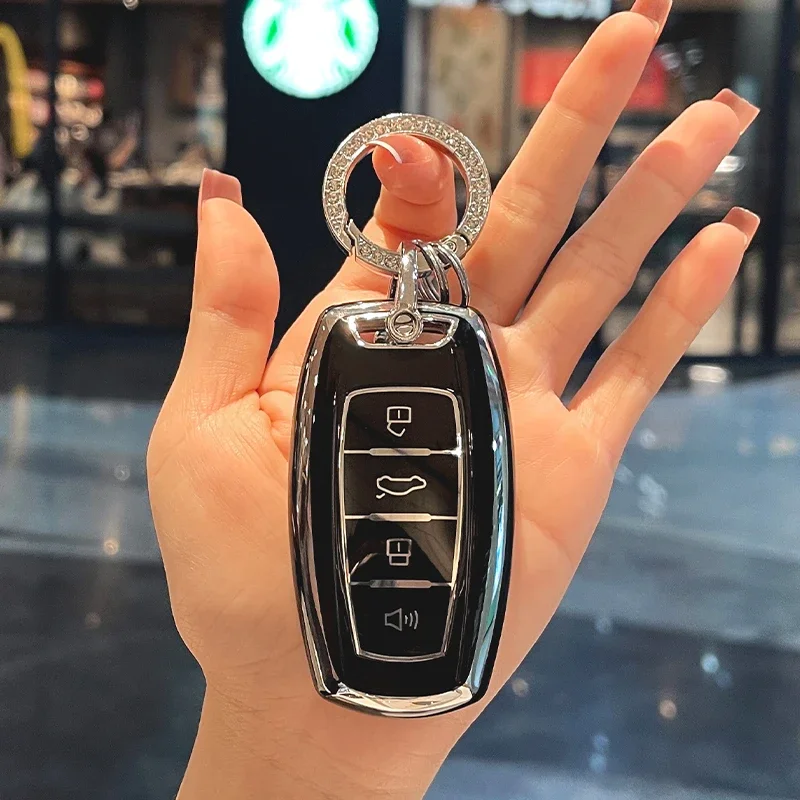 

Золотой чехол для автомобильного ключа из ТПУ с брелоком для Great Wall Haval Jolion H6 H7 H4 H9 F5 F7 F7X F7H H2S GMW Dargo Jolion аксессуары 2022