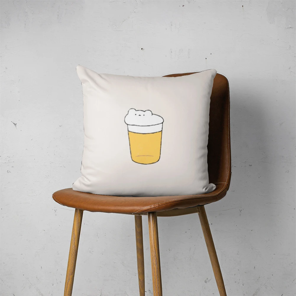 

FROG PILLOW 125 Customizable Bedroom Bed Sofa Hotel Car Lumbar Pillow Fashion Decorative Pillow Cover