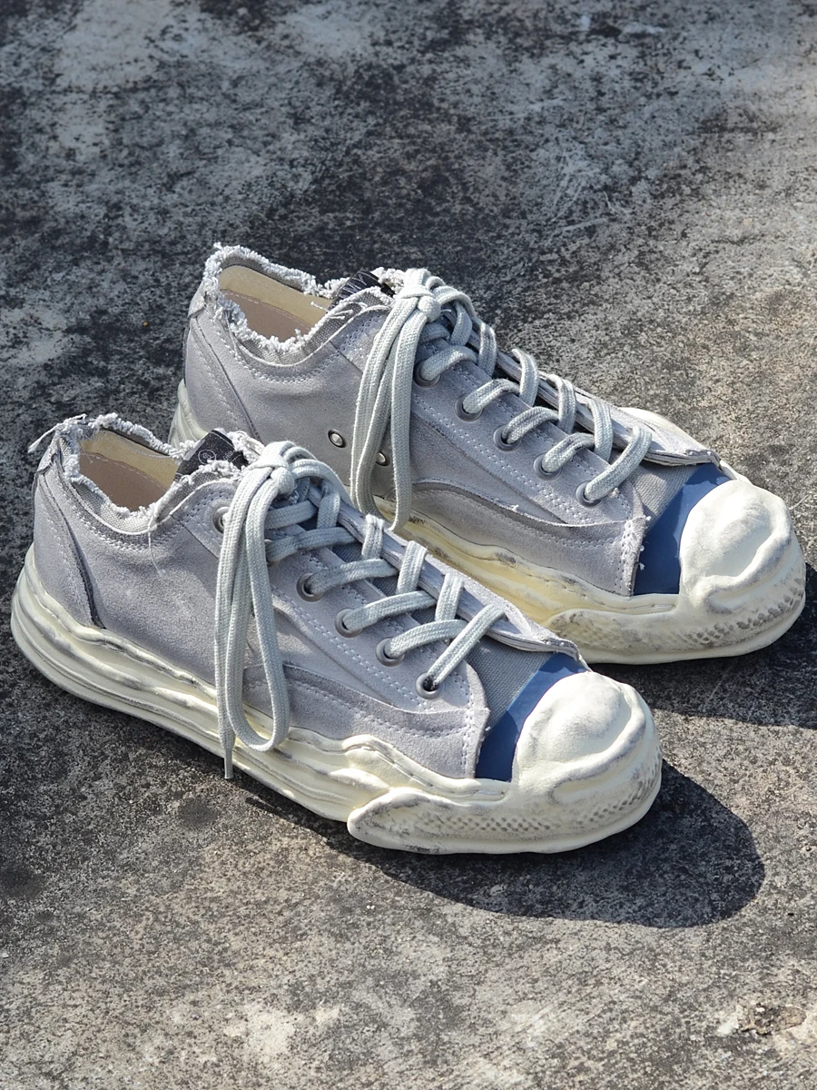 

2023 Open smile leather dirty shoes MMY platform beggar board shoes