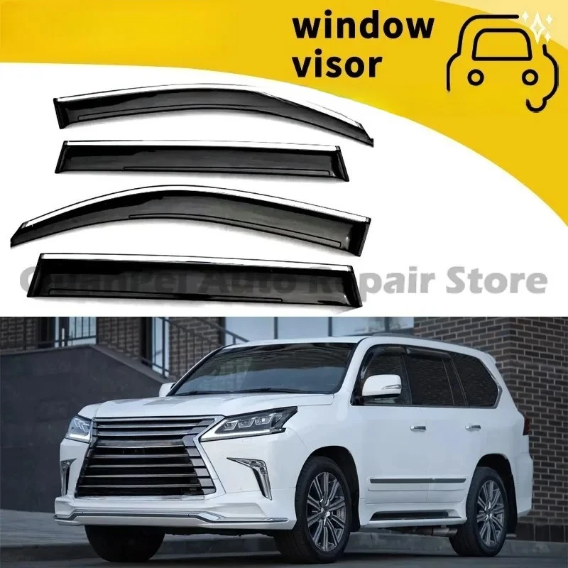 Фото Для Lexus LX470: Роскошные дефлекторы окон, защита от дождя и УФ-излучения, изысканные элементы тюнинга из ПММА №1