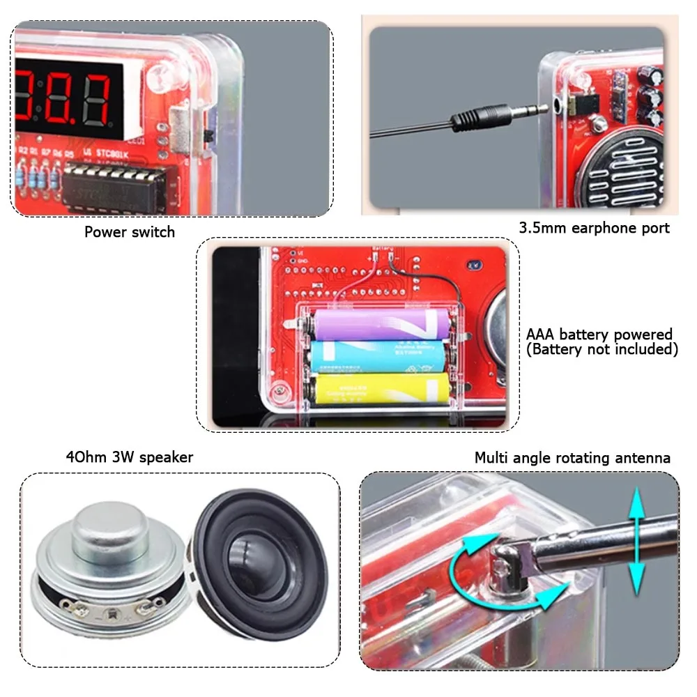 Наборы электронных приборов сделай сам комплект FM-радио паяльный проект 50 МГц ~ 115