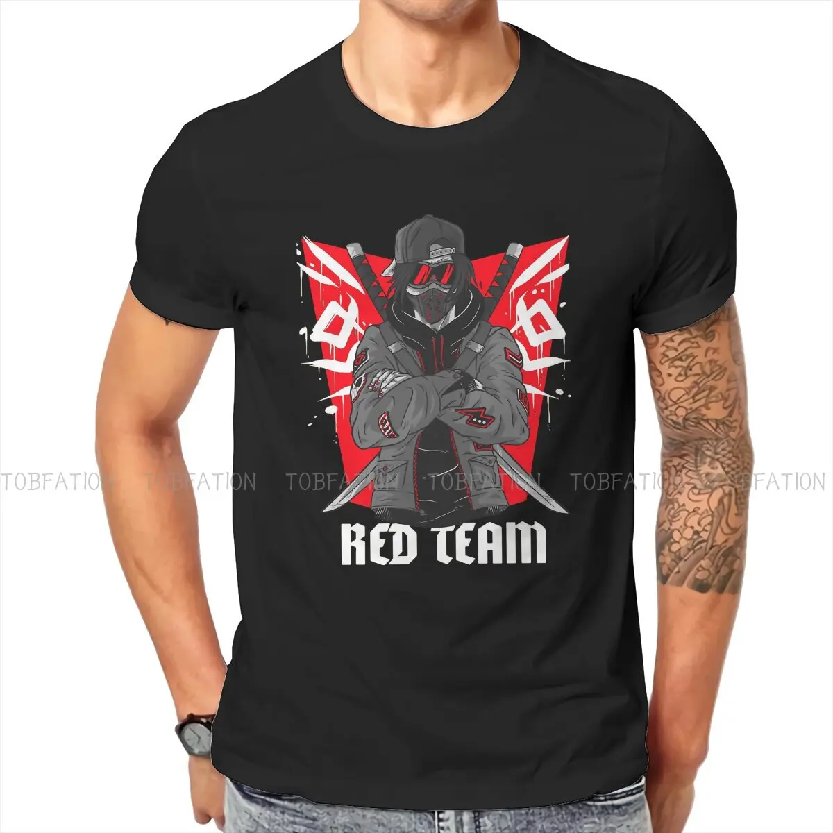 

Urban Red Team TShirt For Men Linux Operating System Tux Penguin Clothing Style T Shirt Soft Printed Loose