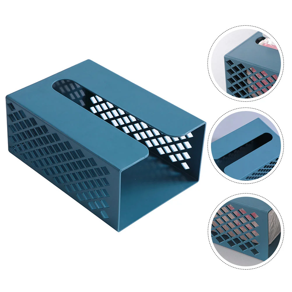 

1PC Traceless Wall-mounted Tissue Box Toilet Tissue Holder Tissue Storage Box