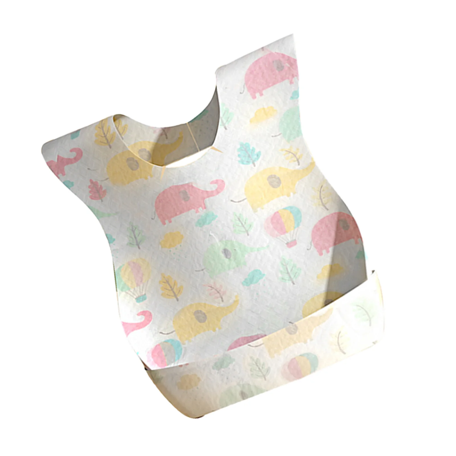 

One Time Use Baby Bibs Portable Baby Bibs For Girls Dis-posable Use Non-Woven Baby Bib Elephant For Toddlers Babies Feeding