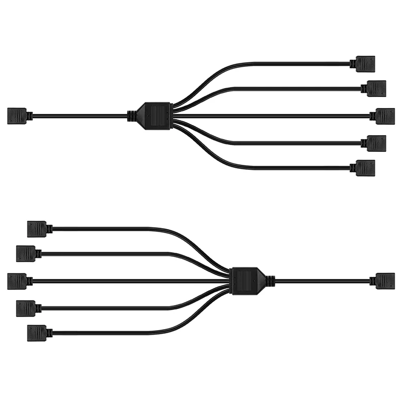 2 шт., RGB-разветвитель для материнской платы, 5 В 2 шт., RGB-разветвитель для материнской платы, 5 В