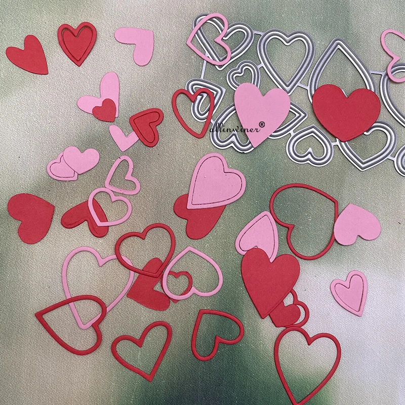 

Сердце любовь этикетки Декор металлические штампы для DIY Скрапбукинг альбом бумага открытки, декоративные поделки тиснение высечки