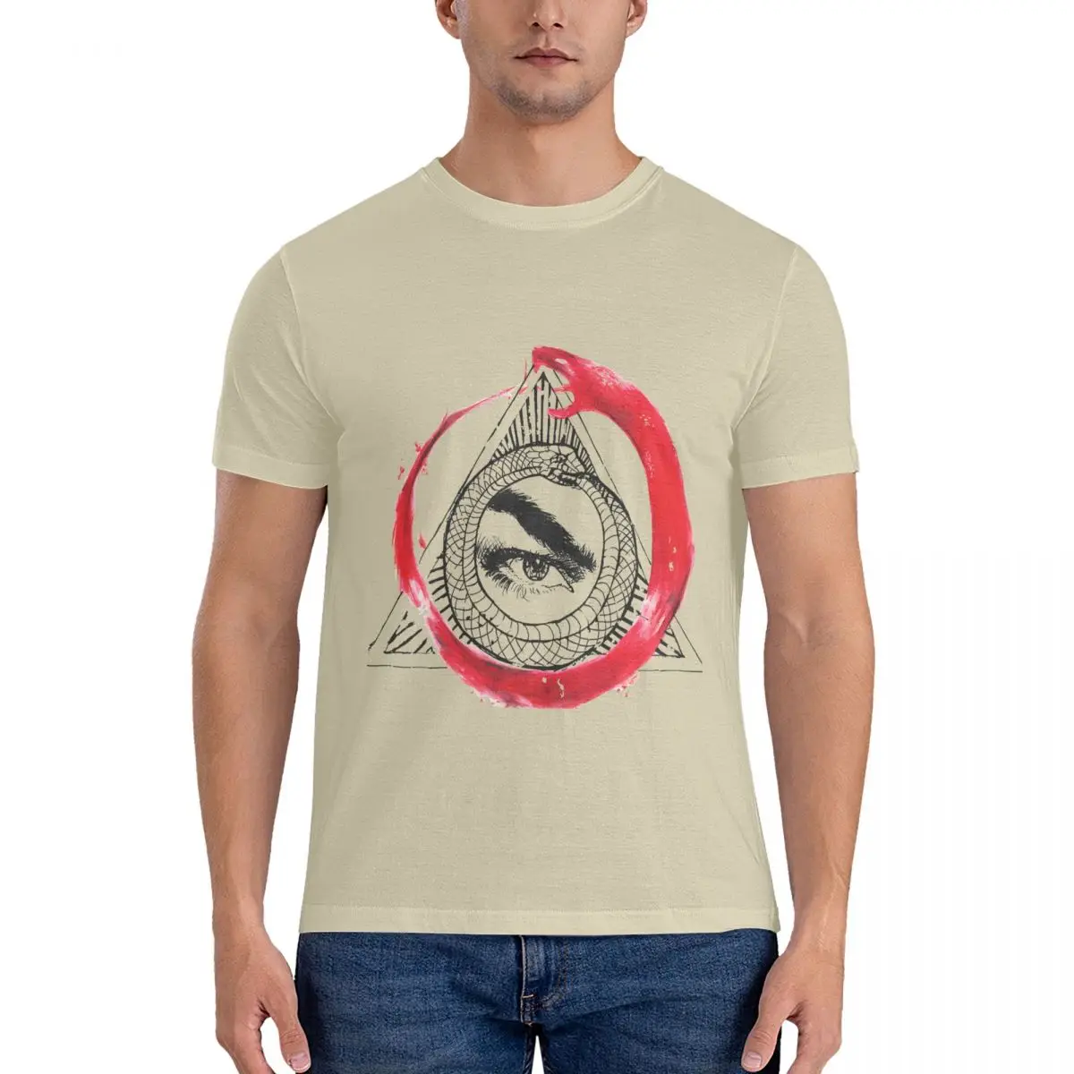 Футболка мужская с круглым вырезом 100% хлопок