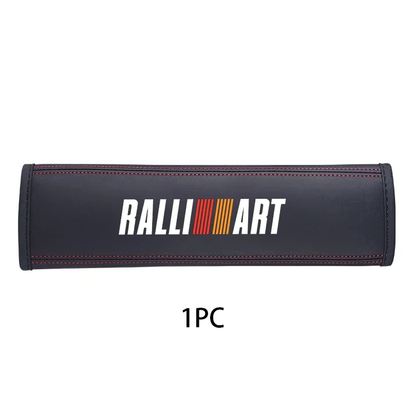 

Для Mitsubishi Ralliart 2010 2022 Lancer Ralli Art 9 10 Asx 1 шт. Защитный чехол для ремня безопасности из воловьей кожи для салона автомобиля
