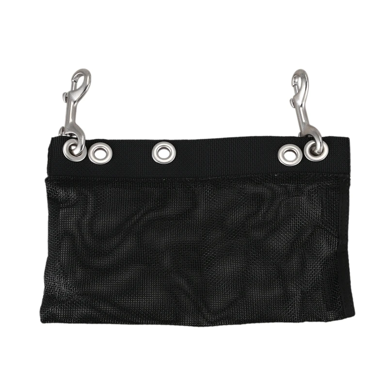 

Scuba Diving Heavy Duty SMB Marker Buoy Bag Mesh Storage Pocket For Diving Marine Boat Kayak Pouch With 2 SS Snap Hook