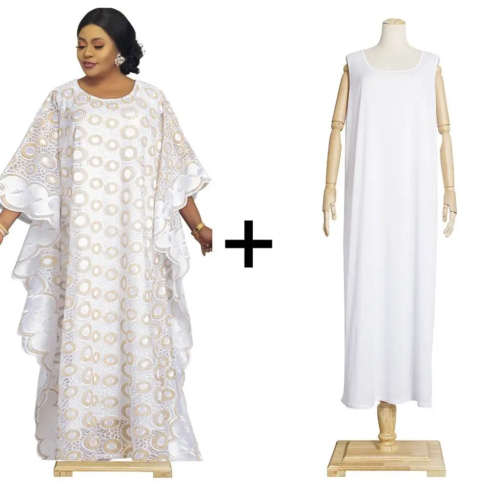 

Новинка, модное свободное Африканское платье Дашики большого размера с вышивкой, Африканское платье для женщин, африканская одежда + подкла...