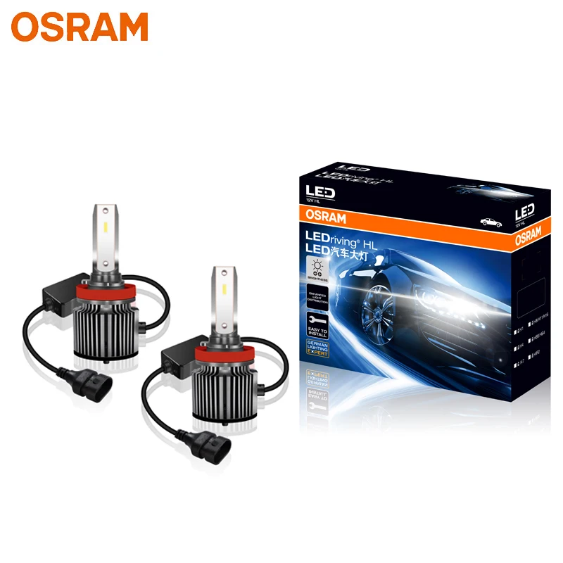 

OSRAM LEDriving HL H8 H11 H16 12 В 50 Вт Супер яркая 4000LM светодиодная автомобильная фара 6000K Белая PGJ19 Противотуманные фары Авто лампы (2 шт.)