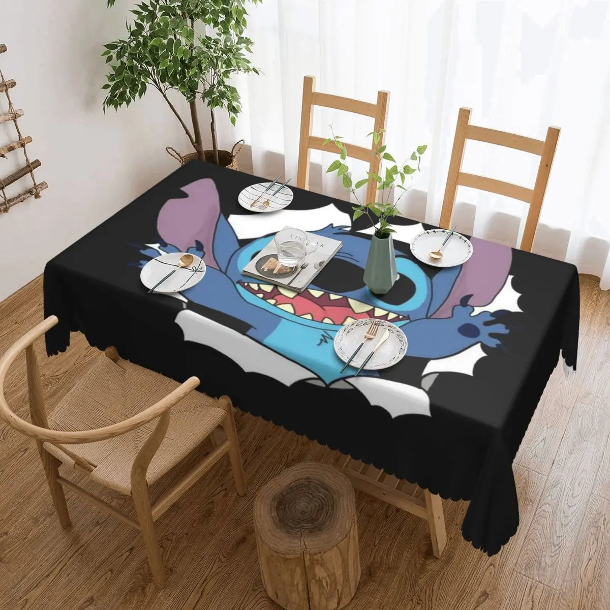 Прямоугольная Водонепроницаемая маслостойкая аниме скатерть на стол 45-50 дюймов