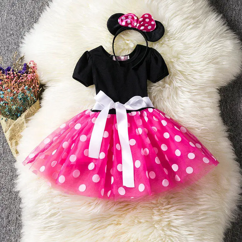 

Baby Girl Birthday Party Dresses Summer Girls Casual Wear Toddler Girl Dots Dress Child Girl Party Princess Dress 1 2 3 4 5 6 Y
