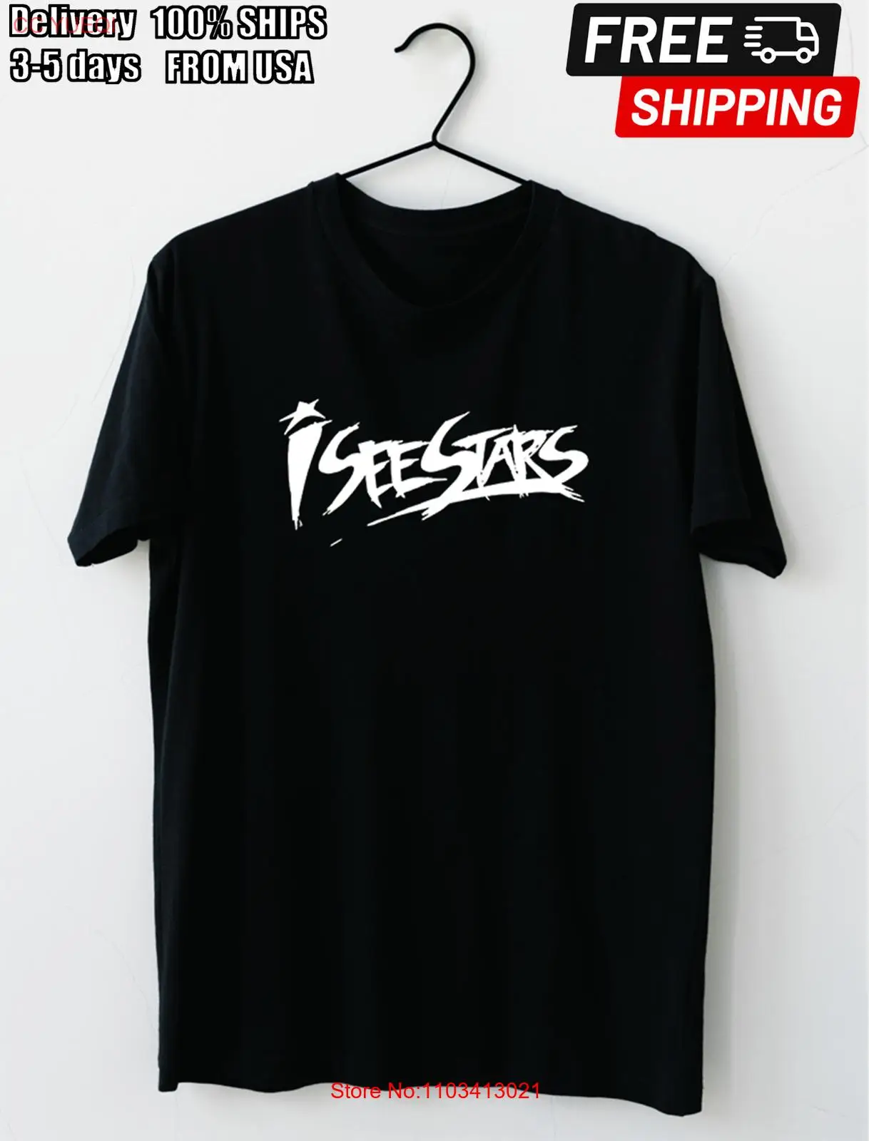 Футболка с логотипом I See Stars S M L XL 2XL 3XL