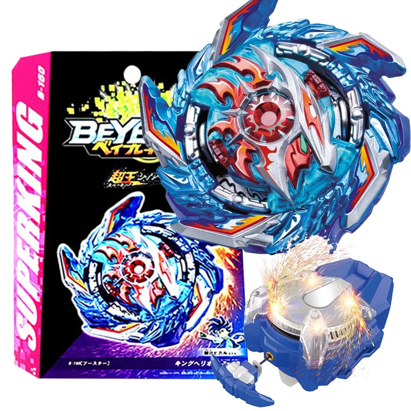 

Box Set B-160 King Helios Super King B160 Spinning Top with Spark Launcher Box Kids Toys for Children