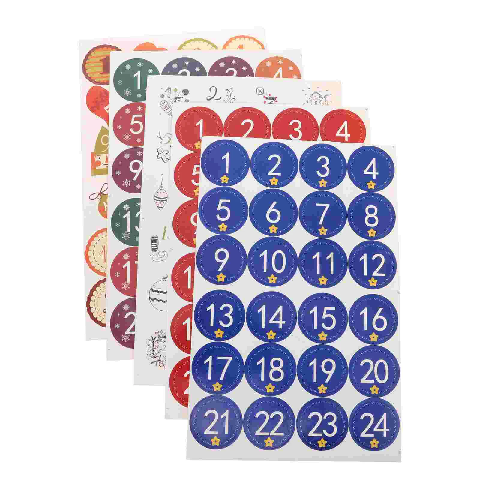 

25 Sheets Christmas Candy Pouch Stickers Bag Sealing Stickers Sealing Decals