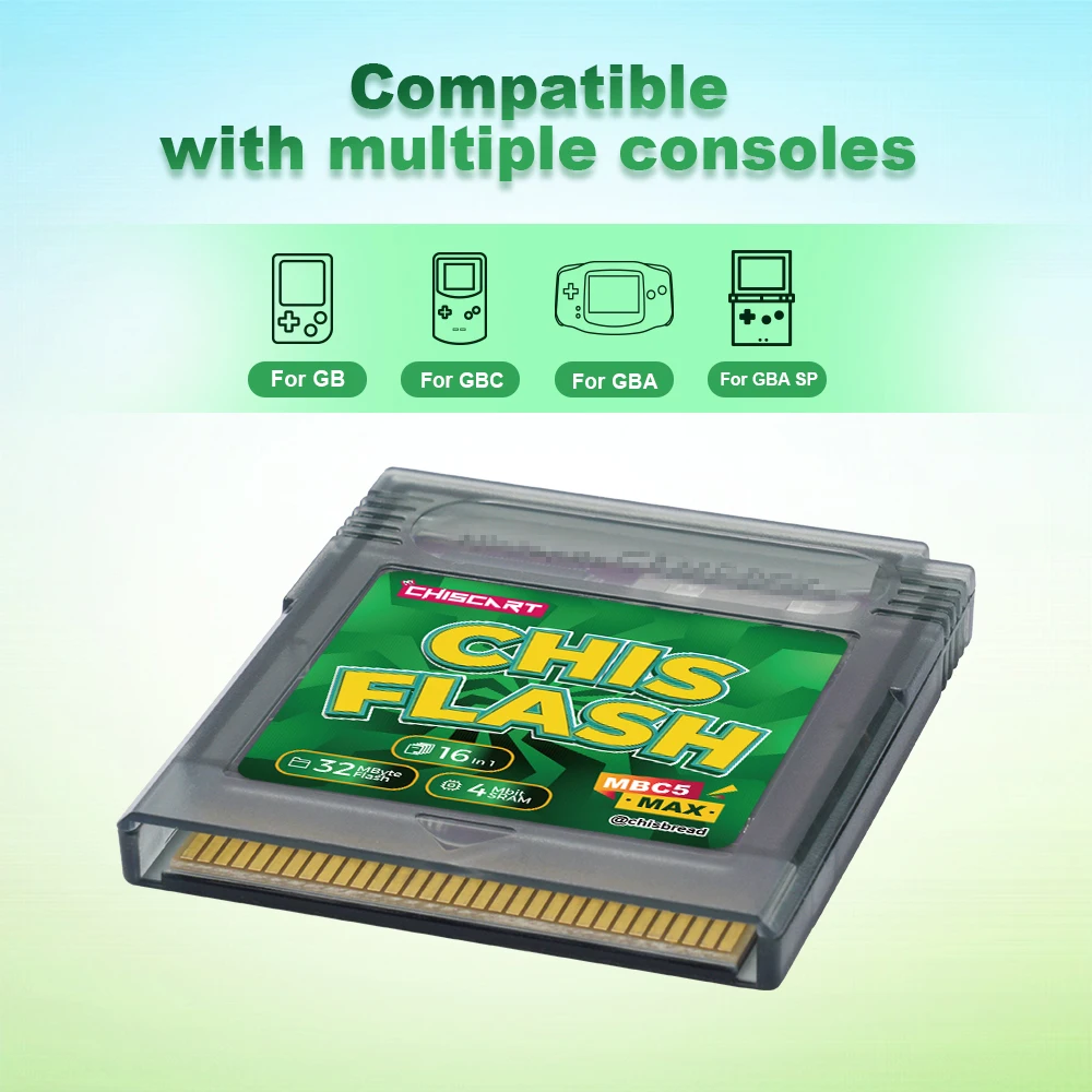Фото Картридж Chiscart MBC5 MAX V1.22 с 4 МБ SRAM и 32 МБ ROM для GBxCart, GBflash, Joey Jr, Burner для консолей Gameboy GBC, GBA №2