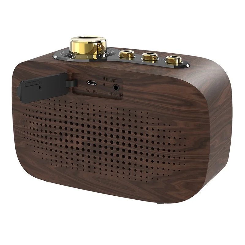 

Новинка, Беспроводная портативная мини-колонка в стиле ретро с поддержкой Bluetooth, система объемного звучания AUX в стиле ретро для домашнего д...