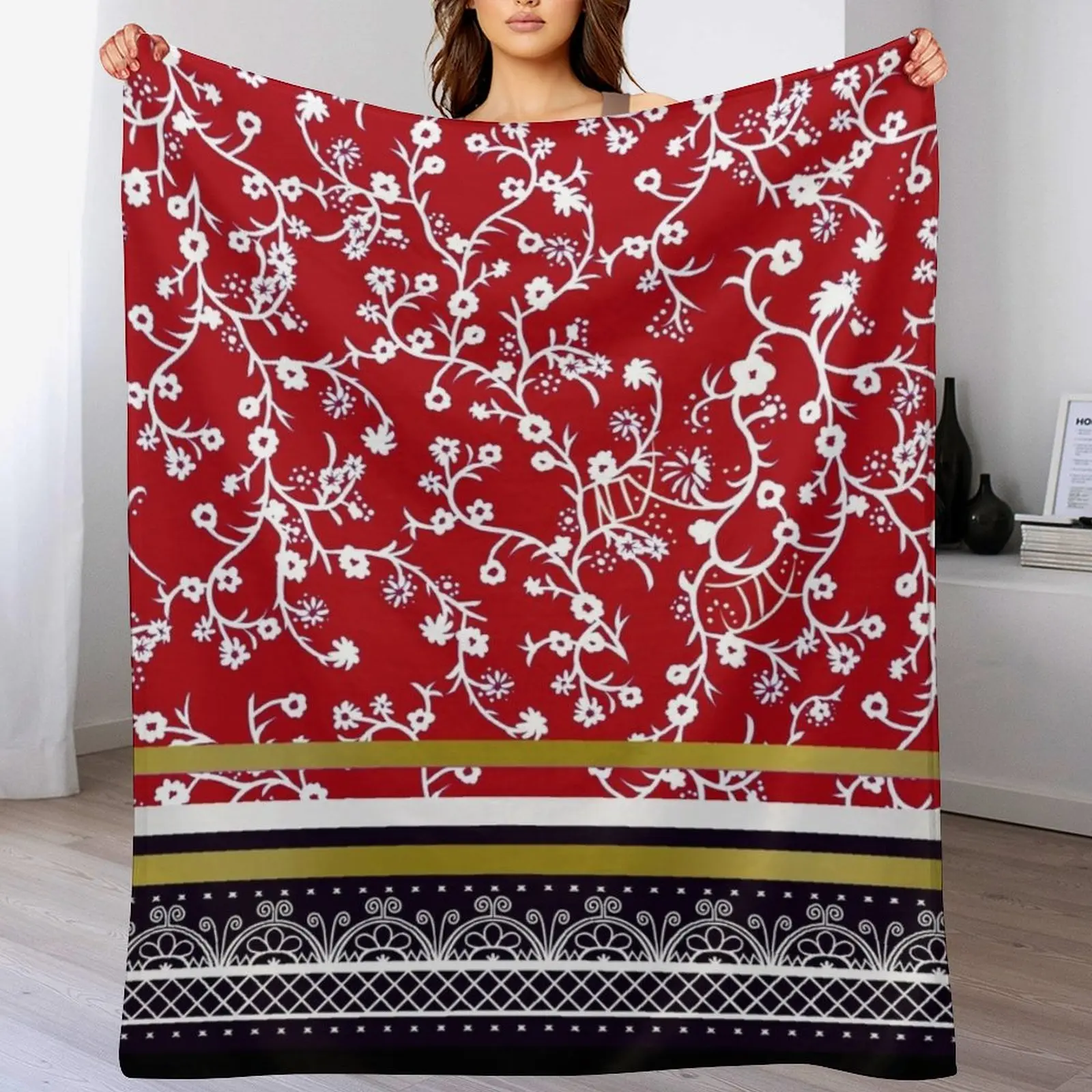 Красные кирпичные одеяла туристические Декоративные диванные