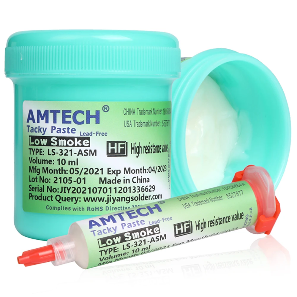 AMTECH LS-321-ASM безгалогенный низкий дым флюс подходит для поверхности паяние