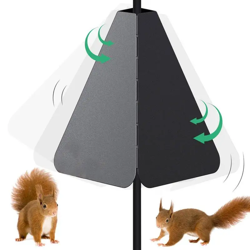Baffle Floating Squirrel Stopper With Double Defense Tilt And Anti Squirrel Device Outdoor Bird Feeder Accessories