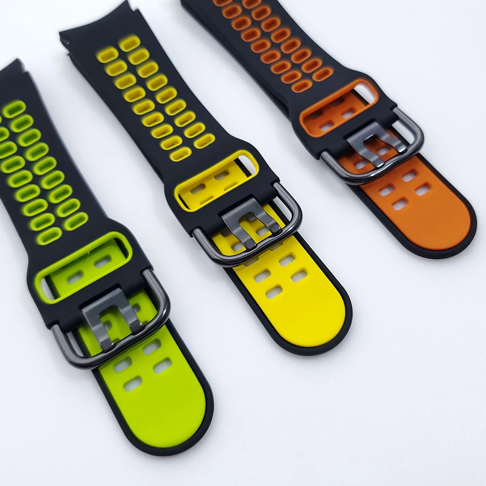 Sport Band For Samsung Galaxy Watch 4 Classic 46mm 42mm / 44mm 42mm Smartwatch Silicone Strap Replacement Watchband Bracelet