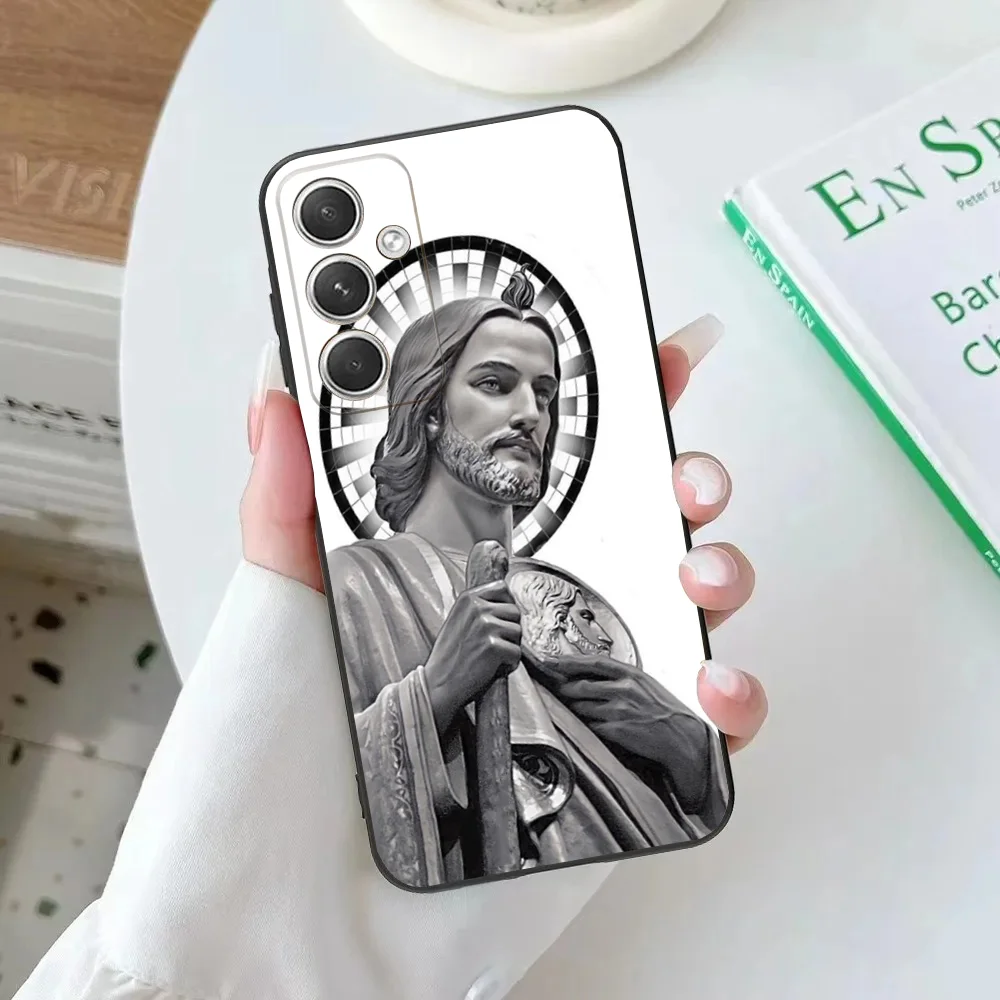 Чехол для телефона San J-Judas Tadeo Samsung Galaxy A20 A21s A22 A31 A32 A52 A53 A72 73 A80 A91Мягкий черный чехол