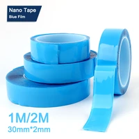 1m2m ultra strong blue film double sided adhesive tape home appliance waterproof wall stickers home improvement resistant tapes