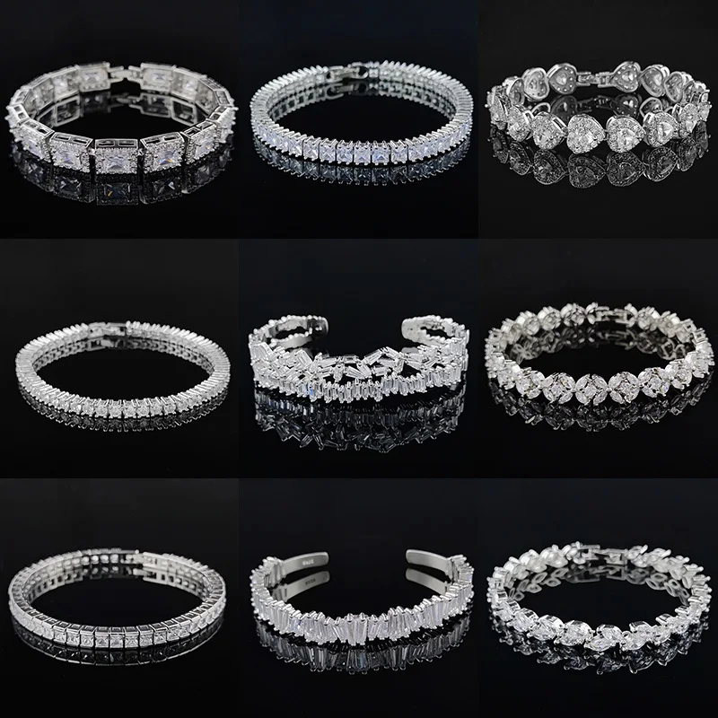 

Женский браслет из серебра 2022 пробы, S5877